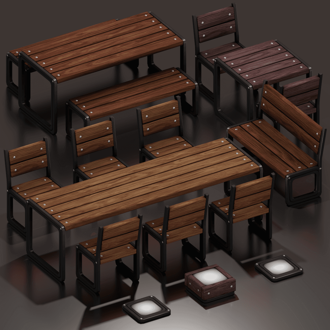 Галерея мода Сет мебели Simple Classics Furniture Set #1